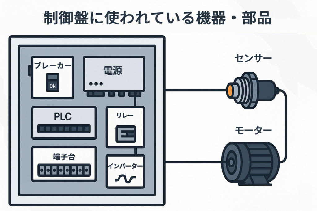 制御盤に使われている機器・部品
