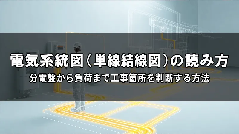 電気系統図(単線結線図)の読み方|分電盤から負荷まで工事箇所を判断する方法